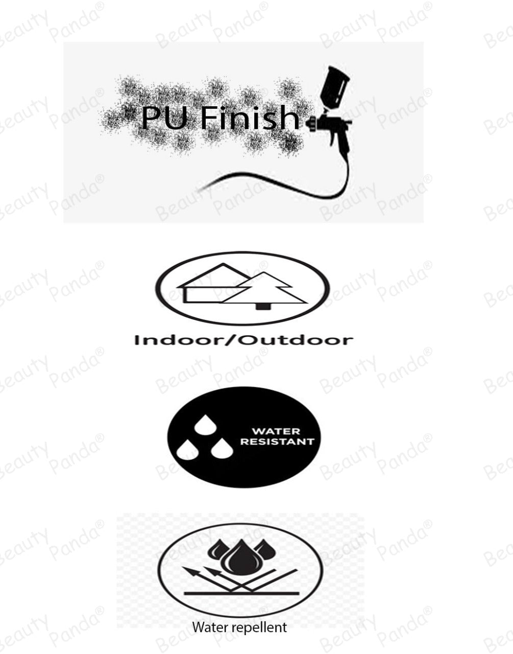 Beauty Panda Teak Wood Indoor/Outdoor Plant Stand for Home Garden Balcony Living Room Decor (TR3)