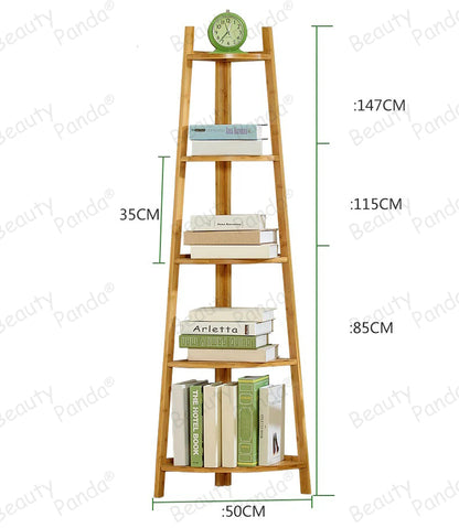Beauty Panda Teak Wood Indoor/Outdoor Plant Stand for Home Garden Balcony Living Room Decor (CN2BK)