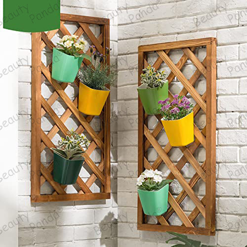 Beauty Panda® Wood Hanging Planter, Wall Planter, Plant Holder for Living Room Garden Patio Yard Balcony (HWL2)