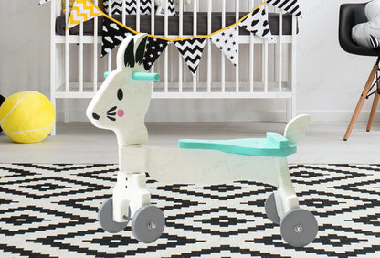 Beauty Panda Eco-Friendly Fun: Wooden Ride-On Toys for Kids of All Ages